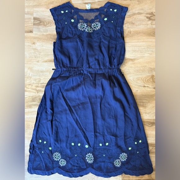 Maeve by Anthropologie Embroidered Crochet Trim Dress - Size S - Picture 2 of 4